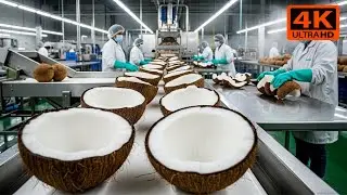 Coconut Milk Factory: Amazing Production Process (Full Production Process)