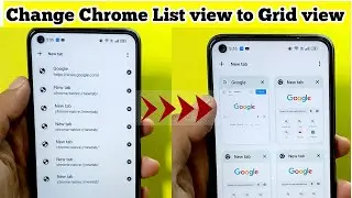 Fix Chrome tab Problem | Change Chrome List view to Grid view