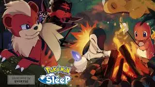 【Pokemon Sleep ポケモンスリープ BGM】Campfire キャンプファイヤー