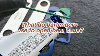 What do bartenders use to open beer cans?