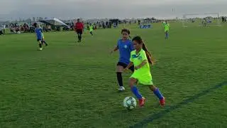 So Cal Blues Mulligan vs Eastvale Blues Forsyth Game 2f U9 F1 G11 Girls Soccer Video Philomena Goal