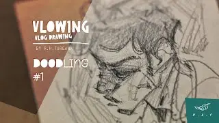 vlowing ; doodling #1 graphite pada kertas