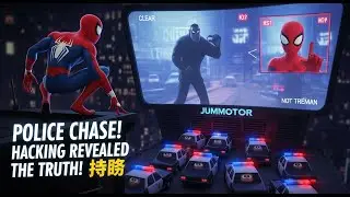 Spiderman Innocent Fugitive! EPIC Police Chase & Hacking Revelation in GTA City! 💥