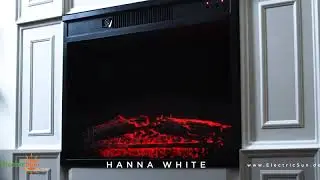 Elektrokamin Hanna wei&szlig; ElectricSun,White electric fireplace, Chemin&eacute;e &eacute;lectrique, Seminee electrice