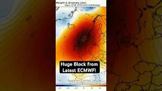 Huge Block from Latest ECMWF! #weather #coldseason #october