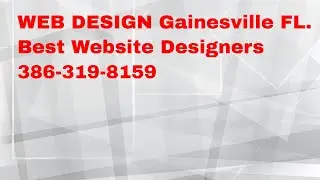 Web Design Agency Gainesville Florida 2021
