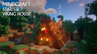 Minecraft: How to build a STARTER VIKING HOUSE