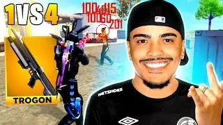VINGANÇA 3 - FIZ UM ESTRAGO DE TROGON SOLO VS SQUAD - FREE FIRE MOBILE