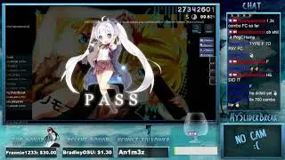 osu! - osu player84 chokes remote control on my stream (744pp)