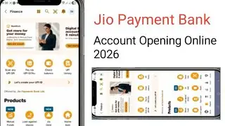 Jio Payment Bank Account Opning Online 2026 Jio Payment Bank 