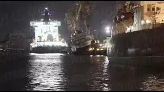 The Captain Ushakov tugboat of the Russian Baltic Sea fleet sank during the night in St Petersbourg.