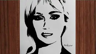 Beautiful painting of Miley Cyrus (Please subscribe)