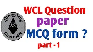 WCL Question paper part - 1