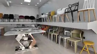Furniture Showroom Tour: Dining, Plastic & Metal Chairs, Tables | HBZK Factory