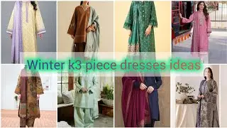Winter Printed 3 Piece Dress Designs | Fashion Ki Duniya#trending #dressdesign 