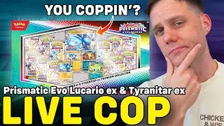 LIVE COP: SAM'S CLUB LUCARIO & TYRANITAR PRISMATIC EVOLUTIONS BOX