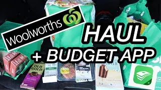 WOOLWORTHS GROCERY HAUL 2022 |  BUDGET APP- EVERYDOLLAR DAVE RAMSEY | AUSTRALIAN FAMILY OF FOUR