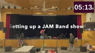 JAM Band Setup and Sound Check Time Lapse