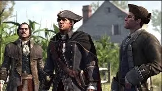 Assassin's Creed III -Thomas Hickey Intro, Find Research, Gun Action Cutscene HD Gameplay PS3