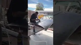 56 Chevy Hood Metal Work