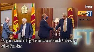 Outgoing Canadian High Commissioner, French Ambassador call on President
