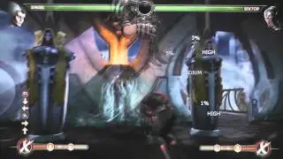 MK9: SIndel Combos Part 2: 12-Hit 35% (1 Bar), 12-Hit 47% X-Ray plus more!