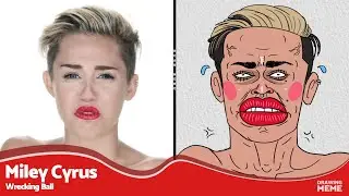 Miley Cyrus - Wrecking Ball - DRAWING MEME | HEAR