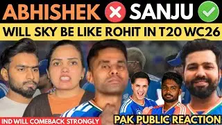 Abhishek ❌ SANJU ✅ ! WILL SKY BE LIKE RO-HiT IN T20 WC 2026 ! PAK public reaction