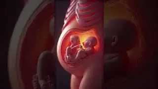 How Twins Grow and Move Inside the Womb | Educational Video #baby #positivebirth #pregnancy
