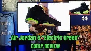 Air Jordan 6 &ldquo;Electric Green&rdquo; (GS) EARLY REVIEW!! (In hand look)