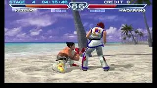 Казуя Мисима в Tekken 4 на очень сложном уровне (аркадный режим)