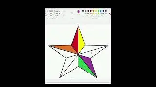 #how make drawing/painting different colours star on the computer jan Gan js #computer #art  🎨🌸👍🔥