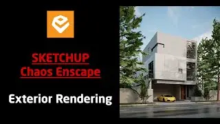 Enscape 3 For SketchUp | 016 Realistic Exterior House Rendering With Enscape Sky Box