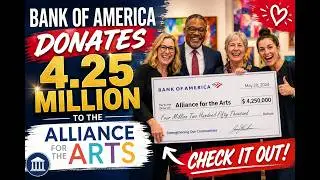 Bank of America Performing Arts Center 4 million dollar gift