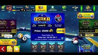 8 ball  pool trickshot on the best account