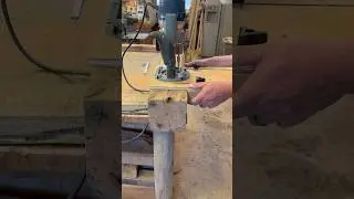 Making a mortise with a router. #maker #woodworking #tools