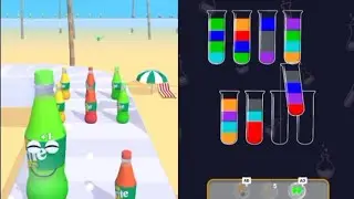 💧🔥 Water Sort Puzzle VS Juice Run Game 🏃&zwj;♂️🍹 | Epic Gameplay Battle 🎮 | Fusebox Gaming