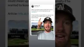Turns out there is a buyout clause in LIV Golf contracts making guys pay 4x their signing bonus!