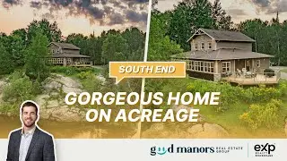 Gorgeous home on acreage on the water