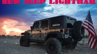Jeep Light Bar Install on Camo Jeep