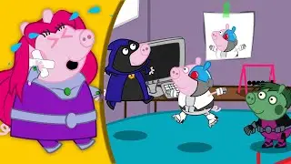 Five Little Monkeys Jumping on the Bed with Teen Titan Go Pigs | Nursery Rhymes for Kids