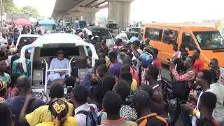Ei  Watch how Apostle Safo Caused massive traffic at Cycle with his Made in Ghana Tricycle
