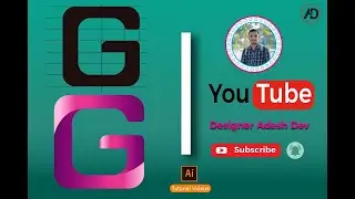 G Logo Design | Adobe illustrator Logo Design Tutorial | Designer Adesh Dev