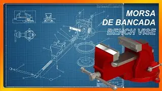 Solidworks 3D modeling Time-Lapse - Bench Vise - Part 1 of 3