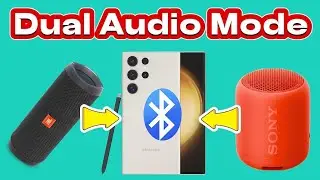 Как подключить 2 Bluetooth-колонки к Samsung S23 Ultra на Android 14