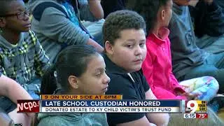 Late school custodian honored for posthumous donation