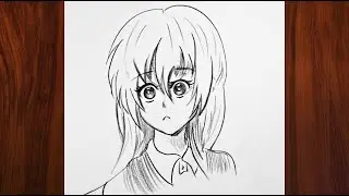 How To Draw A Cute Anime girl 👧 | Easy Drawing tutorial for beginners | Anime girl drawing