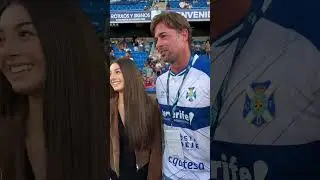 William y Kailey Levy en su encuentro con las jugadoras del Club Deportivo Tenerife