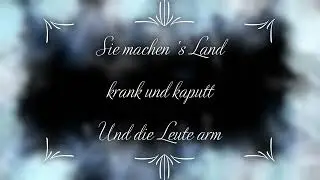 Sie machen 's Land krank und kaputt und die Leute arm -Christoph Holzh&ouml;fer