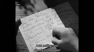 Fritz Lang, 'M' - Letter to the Press Scene